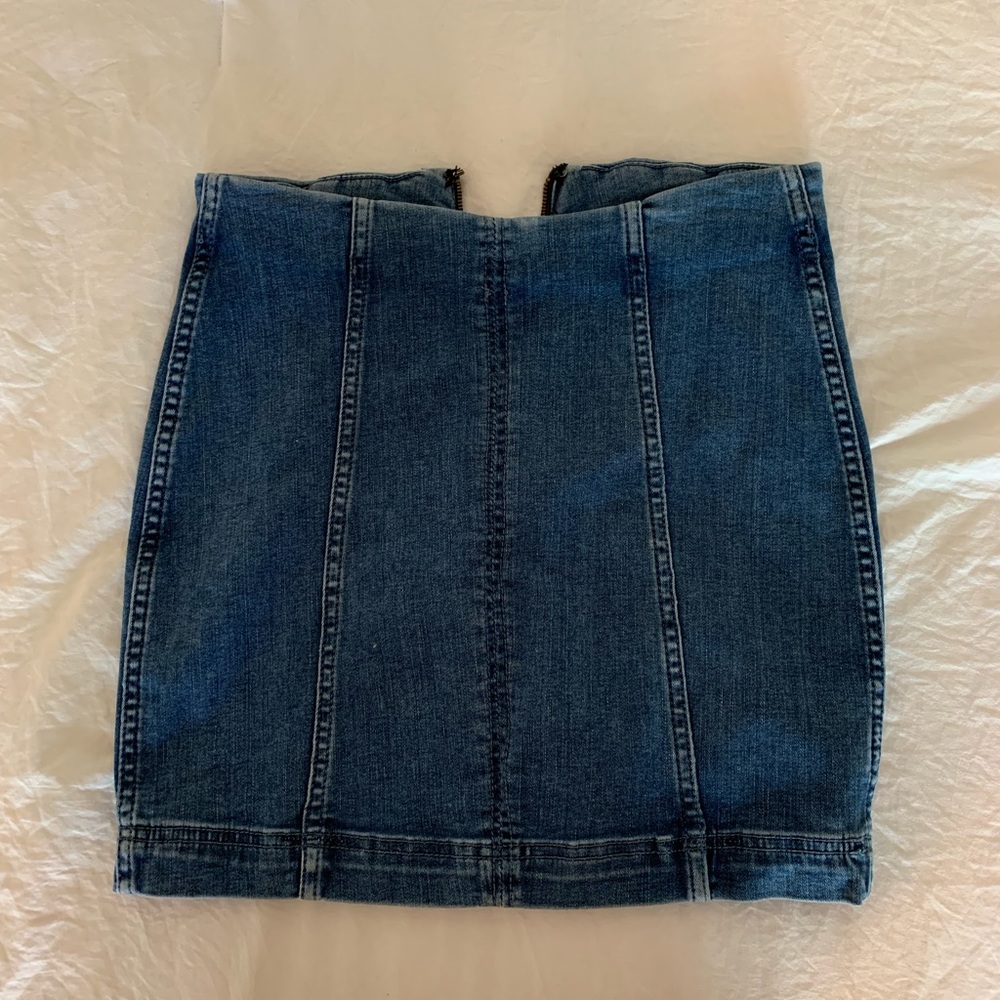Free People Denim skirt